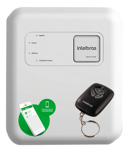 Central Cerca Alarme Intelbras Via App Elc 6012 Net 2 Sensor