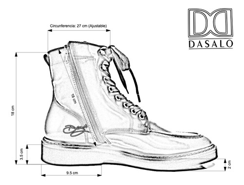 Imagen 6 de 7 de Bota Fina Para Caballero De Piel Vacuno Vino Genuina