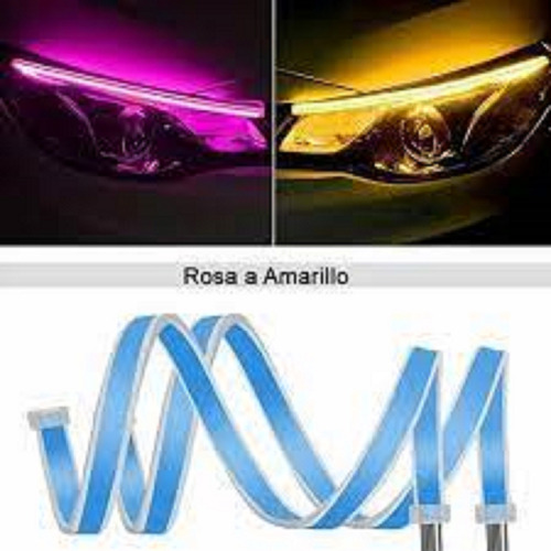 5 Pares Tira Led Secuencial Drl 60cm  Autos, Motos, Camiones