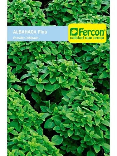 Semillas Aromáticas Albahaca Fina Pack X780