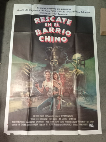Afiche Escape En El Barrio Chino
