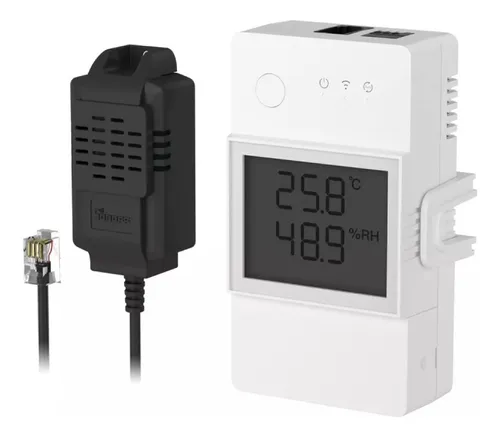 Kit Sonoff Thr320d Elite Wifi 20a Sensor Temperatura Humedad