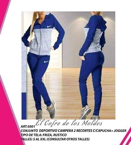 Molde  Conjunto Buzocampera+jogger Pack De 5 Talles!