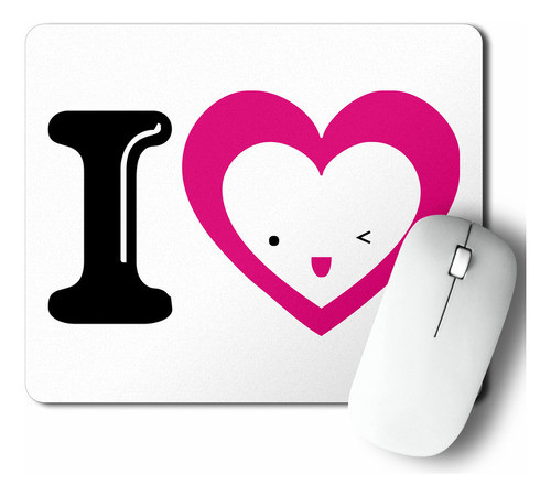 Mouse Pad Cara Corazon (d0031 Boleto.store)