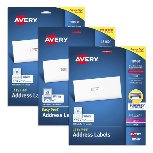 Avery Etiqueta Envio Para Impresora Laser Inyeccion Tinta 3