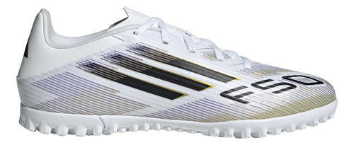 Botines Adidas Fútbol F50 Club Pasto Unisex Blanco Jr4387