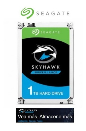 Imagen 1 de 3 de Disco Duro Interno Seagate Skyhawk St1000vx008 1tb