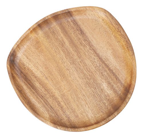 Plato Llano De Madera De Nogal De 20 Cm X 20 Cm, Único, Esti