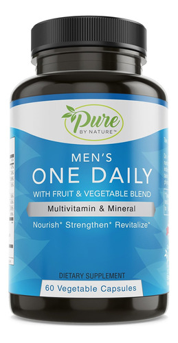 Pure By Nature One-daily Multi-vitamina Para Hombres, 60 Uni