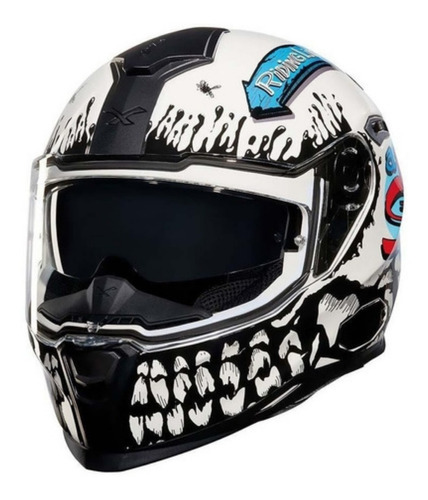 Casco Para Moto Integral Nexx Sx100 Big Shot Blanco