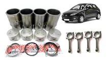 Comprar Kit Motor Pistão Anéis Camisa Bielas Peugeot 206 207 1.4 8v