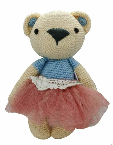 Imagen 1 de 2 de Amigurumi Osita Bailarina Hecha A Mano En Crochet