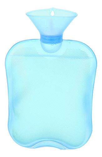 Semme Bolso De Agua Caliente,calor De Bolsa De Agua Caliente Transparente De 2000 Ml 3 Colores/bolsa De Agua De Gran Tamaño Fría(azul)