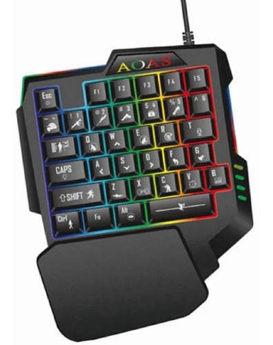 Teclado Gamer Uma Mão One-handed Keyboard Semi Mecânico