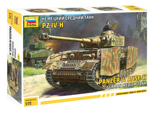 Panzer Iv Tanque 1/72 Alemán Para Armar Zvezda 5017 Maqueta