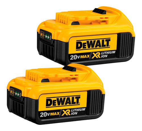 Kit 2 Baterias De 4ah Xr 20v Dewalt Dcb204 