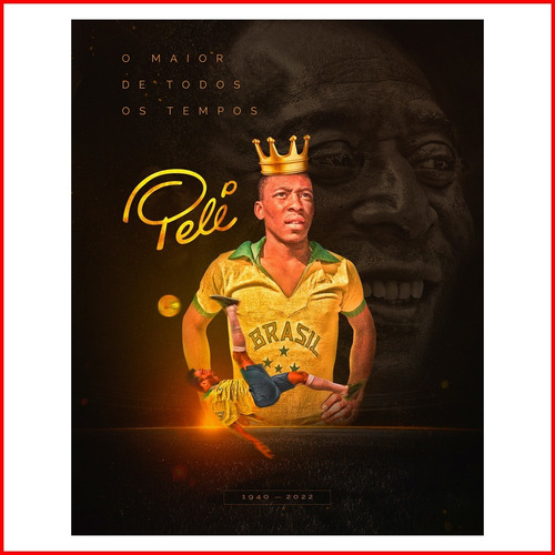 Poster Edson Arantes Do Nascimento Pelé #2 - 48x60cm