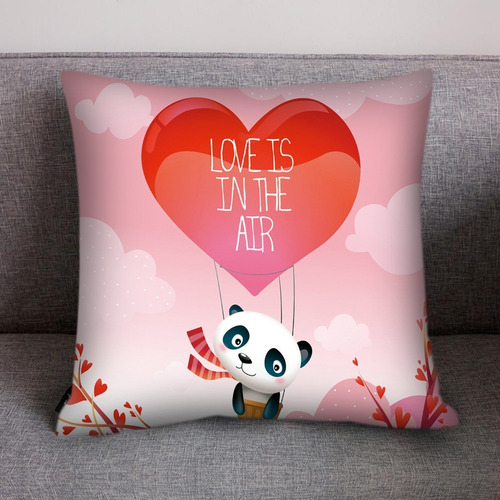 Funda Almohada 45x45cm Oso Amor Oso Y Corazon