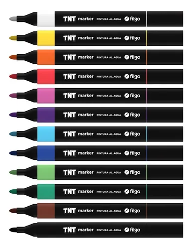 Marcadores Pintura Al Agua X 24 Filgo Tnt Surtidos