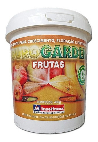 Fertilizante Organomineral Frutas Ourogarden 400gr Insetimax