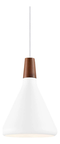 Lámpara Colgante De Techo Madera  Aluminio Titan 18cm Unilux