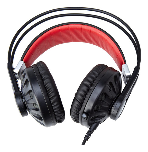 Audífono Diadema Gamer Genius Hs-g680 Usb Negro/rojo