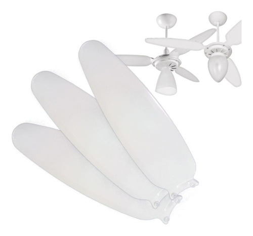 Hélice 3 Pás Para Ventilador Ventisol Wind Branco