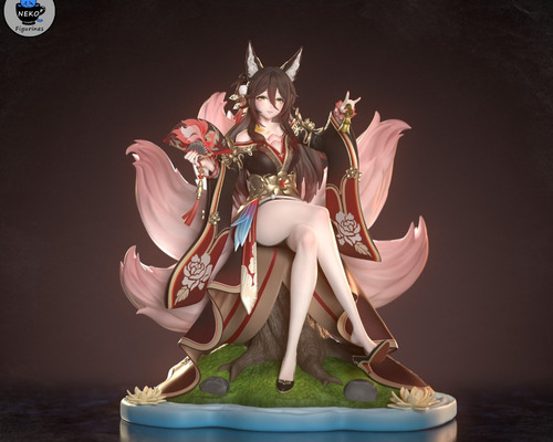 Fugue Tingyun Honkai Star Rail Game Figura Resina 24cm