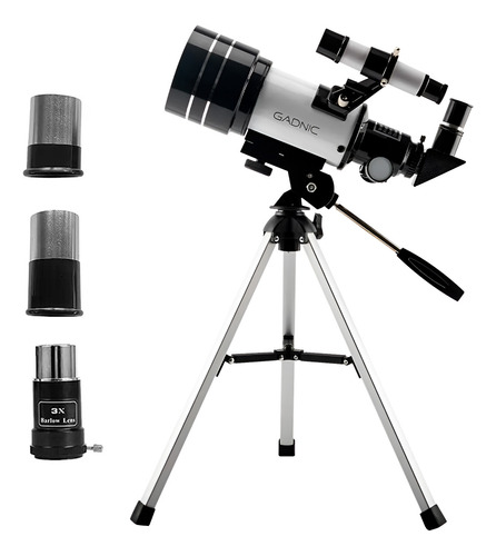 Telescopio Reflector Gadnic Con Lente Óptico + Trípode