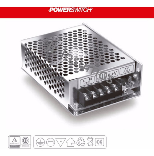 Imagen 2 de 4 de Pack 4 Fuente Switching 12v 5a 60w Metalico