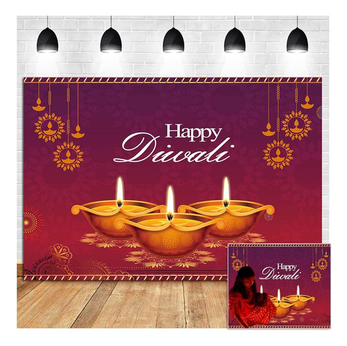 ~? Happy Diwali Theme Photography Background Backdrop India 