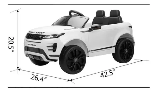 Carro El ctrico Famosa Feber Range Rover Evoque Blanca 12v Env o