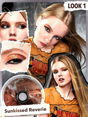 Sheglam Vinyl Pop Color Palette Rose Sonata Color de la sombra Sunkissed Reverie