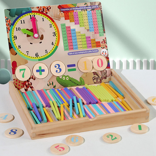 Juguete Montessori Para Contar Bloques De Números Y