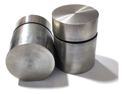 Jgo De 2 Pzs Tejuelo Fabricado En Inoxidable De 2pg