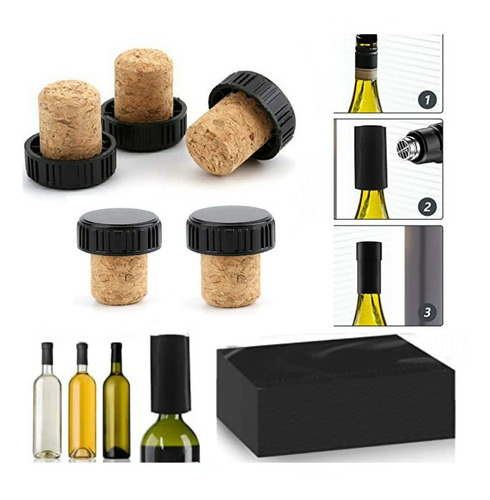 Imagen 1 de 2 de Corchos Y Bandas Para Botellas De Licor Vino 100 / 100