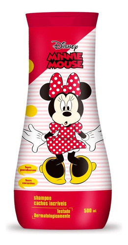  Shampoo Cachos Incriveis Minnie Mouse 500 Ml Nutriex Hidrata