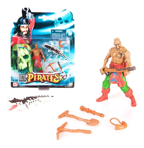 Piratas Figuras Articulada Con Acc Pirata Mundo CLG 505201