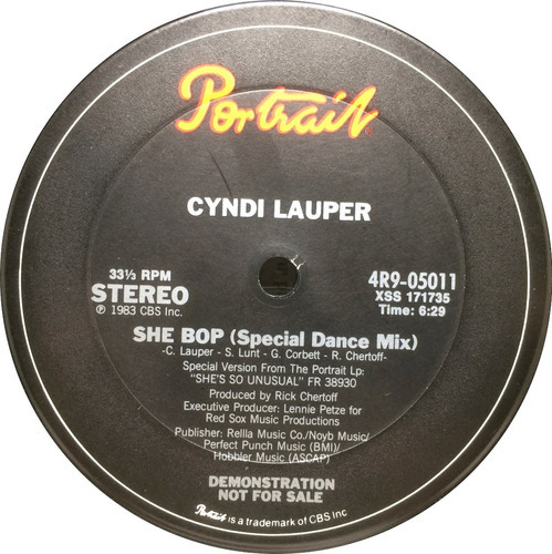 Vinilo Cyndi Lauper - She Bop Maxi 1984 Usa