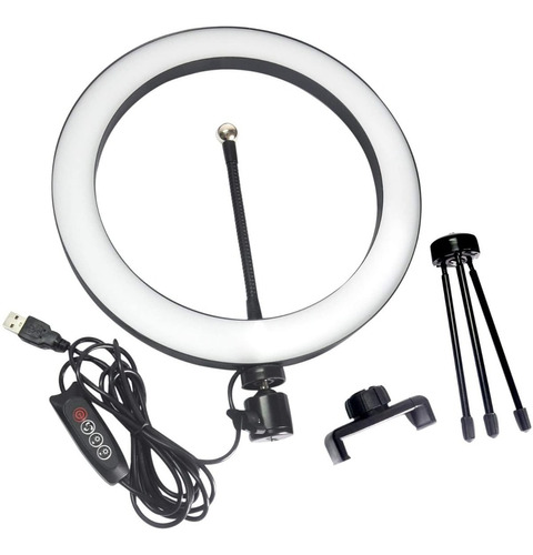 Led Aro De Luz Selfie Ring 10 Con Tripode Youtube Youtuber