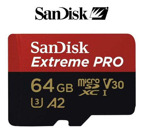 Memoria Micro Sd Xc Sandisk Extreme Pro 64gb A2