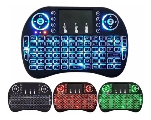  Teclado Sem Fio Para Computador/ Tablets E Video Game Cor Do Teclado Preto Cor Do Mouse Preto