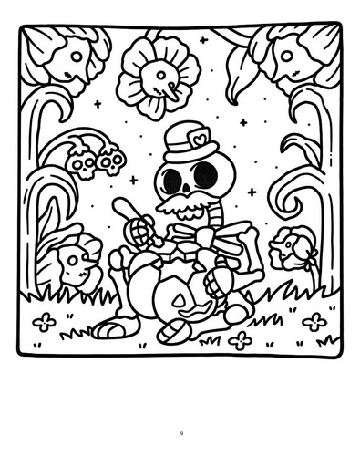 Spooky Cutie | Libro Anillado Colorear Pintar | Coco Wyo