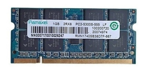 Memoria Ram De Laptop 1gb/ 667mhz/ Pc2 5300s Ramaxel