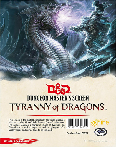 Gale Force Nine Dungeons & Dragons - Pantalla El Ascenso De