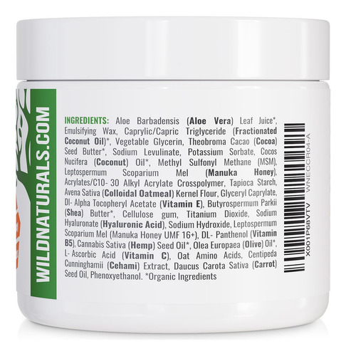 Wild Naturals Eczema & Psoriasis Crema, 118.29ml (4 Oz)