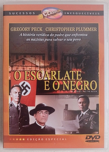 Dvd O Escarlate E O Negro Gregory Peck - Original 