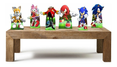 Sonic Kit 6 Displays Totens De Mesa 
