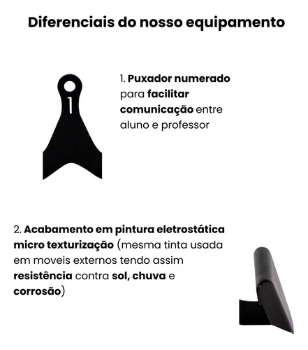 Puxador Anatômico Numero 1 Pulley Academia Remada Puxada