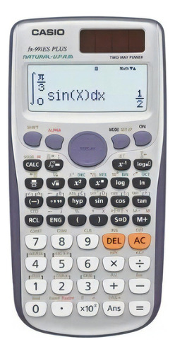 Calculadora Cient Casio FX-991ES Plus, blanco/azul, color azul